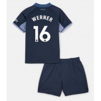 Camisa de time de futebol Tottenham Hotspur Timo Werner #16 Replicas 2º Equipamento Infantil 2023-24 Manga Curta (+ Calças curtas)